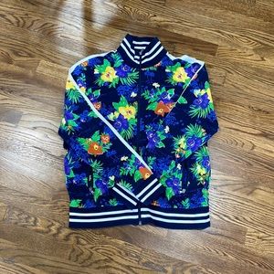 Polo ralph lauren floral print zip up jacket sweat suit